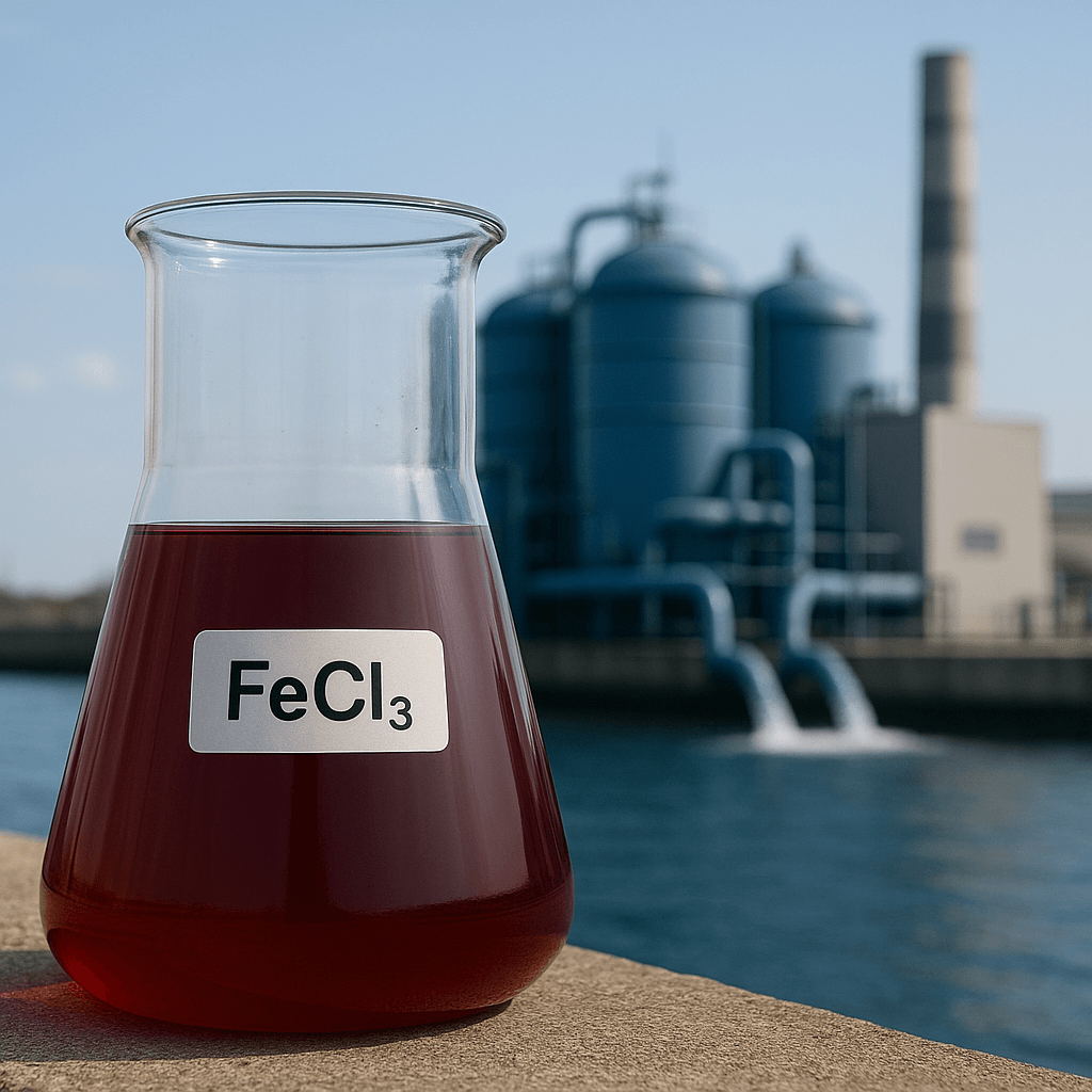 Ferric chloride in desalination